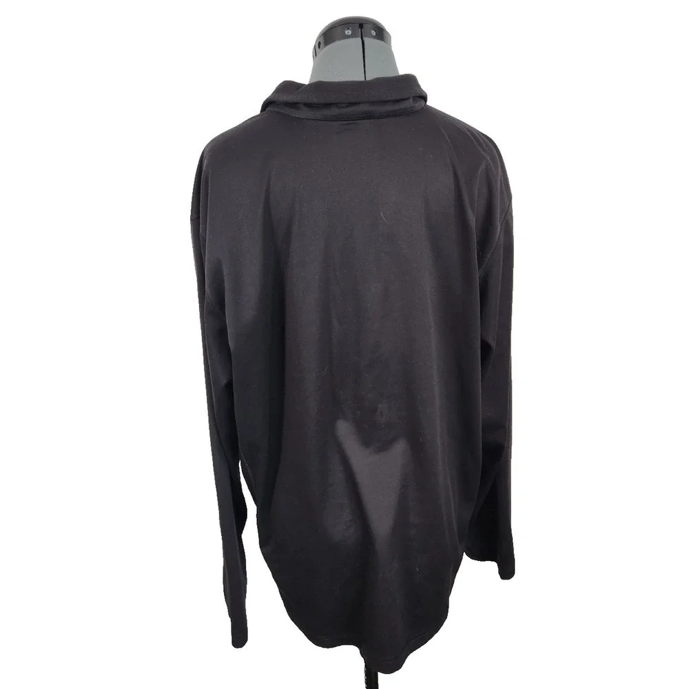 The North Face 1/4 Zip Black Long Sleeve Shirt Men's‎ XL